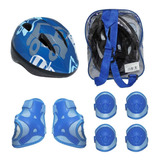 Kit Capacete Infantil Joelheira Cotoveleira Com Segurança