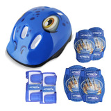 Kit Capacete Joelheira E Cotoveleira Infantil