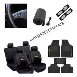 Kit Capas Banco Couro Carros Chevrolet tapete capa Volante