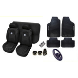 Kit Capas Bancos Pedaleira Tapetes Volante Gol Quadrado