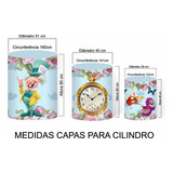 Kit Capas Cilindro + Painel 1,50 Vários Personagens Tecido