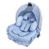 Kit Capas Completo Para Bebê Conforto Universal 5 Pçs Azul