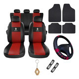 Kit Capas De Banco Couro Tapetes Volante Clio 2000 2001 2002
