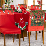 Kit Capas De Cadeira Estampadas Natalina Ajustável 04 Peças Cor Sinos