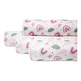 Kit Capas Rolinho Para Berço 4 Peças Algodão Menino Menina