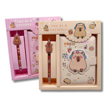 Kit Capivara Papelaria Fofa