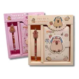 Kit Capivara Papelaria Fofa