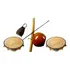 Kit Capoeira Regional 01 Berimbau  2 Pandeiro Rabo De Arraia
