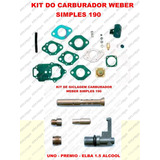 Kit Carburador Weber 190 Uno