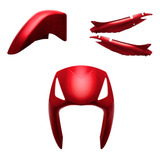 Kit Carenagem 3 Peças Biz 125 Vermelho Bromeria Candy 2010