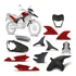 Kit Carenagem 9 Peças Cromo Forte Moto Xre 300 2010 A 2012