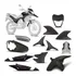 Kit Carenagem 9 Peças Pro Tork Xre 300 2010/12 Promoção 
