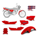 Kit Carenagem Cg 125 Titan 1995 Até 1999 Todas Cores Adesivo