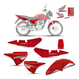 Kit Carenagem Cg 150 Titan 04 05 06 07 08 Vermelha