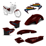 Kit Carenagem Completo Ybr 125 Adesivado 2000 2008