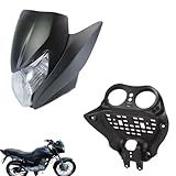Kit Carenagem Frontal Para Honda Titan 150 Flex 2011 2013 Farol E Suporte Aranha PRETO FOSCO 