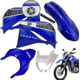 Kit Carenagem Plástico Com Adesivo Yamaha Xt 660 Azul 2015