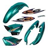 Kit Carenagem Plástico Titan 125 Verde 2000 Ks C Adesivos