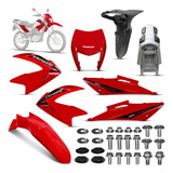 Kit Carenagem Suporte Placa Nxr Bros 150 Ano 2009 Até 2012