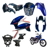 Kit Carenagem Titan 160 Azul 2018 2019 2020 2021 Completo
