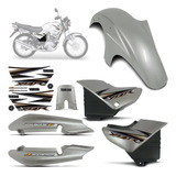 Kit Carenagem Yamaha 2005 Ybr 125 Prata 05 Com Adesivo