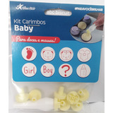 Kit carimbos Baby P Chá De Bebê Revelação uso Profissional