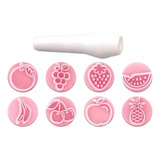 Kit Carimbos Frutas Confeitaria Bolo Biscuit Massa Bluestar