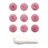 Kit Carimbos Números Blue Star Marcar Docinhos Cor Rosa