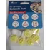 Kit Carimbos Para Massa 412154 Batizado 2cm Com 6 Peças Cor Amarelo
