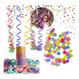 Kit Carnaval Serpentinas Confetes Coloridos Festa Folia