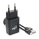 Kit Carregador De Parede Universal USB Cabo Micro USB 1M Preto KT510WC ELG