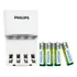 Kit Carregador De Pilha Bivolt Philips Com 4 Pilhas Aa