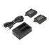 Kit Carregador Duplo +2 Bateria Gopro Hero 5 6 7  Ahdbt-501