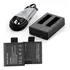 Kit Carregador Duplo Eken   02 Baterias Eken Pg1050 Mah H9r