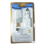 Kit Carregador iPhone 5 Usb Tomada 12 24v iPad Mini Veicular