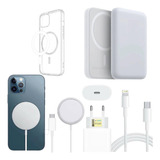 Kit Carregador Magnetico Capa Fonte cabo bateria Compativel