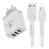 Kit Carregador Turbo Triplo + Cabo Dual Shock Tipo C Xiaomi