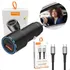 Kit Carregador Veicular 60w Super Turbo P/ iPhone 15 Samsung