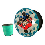 Kit Carretilha Pipa 10 Polegadas Madeira Linha Nylon 500 Jd
