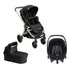 Kit Carrinho Chicco Best Friend Moisés Bebê Conforto Chcc1k Cor Preto