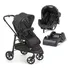 Kit Carrinho Galzerano Olympus New Black Com Bebê Conforto E Base Preto