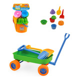 Kit Carrinho Infantil De Praia balde E Acessorios Beach Play