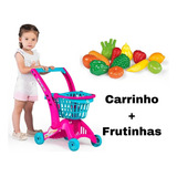 Kit Carrinho Supermercado Infantil 2 Em