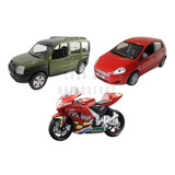 Kit Carro E Moto Coleção Brinquedo