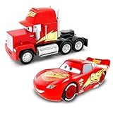 Kit Carros 2 Carrinhos Roda Livre De 13cm Relâmpago Mcqueen E Mack Original Toyng