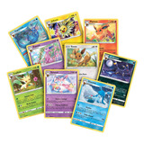 Kit Carta Pokémon Todas Evoluções Do Eevee 