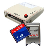 Kit Cartão Compact Flash 1gb Leitor Pcmcia X Usb Adaptador