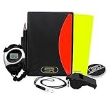 Kit Cartão De Árbitro C-Porta Cartão - Apito C-Cordão - Cronometro - Moeda -