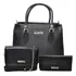 Kit Carteira + 2 Bolsas Femininas Alça Tiracolo Transversal