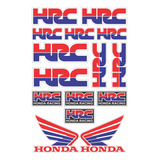 Kit Cartela Asas Honda Hrc Universal